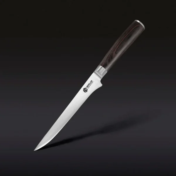 Damascus Steel Boning & Fillet Knife, 6" (Espresso)
