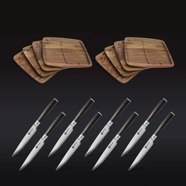 Steak Knife & Bistecca Plate Set, 16-pc (Espresso)